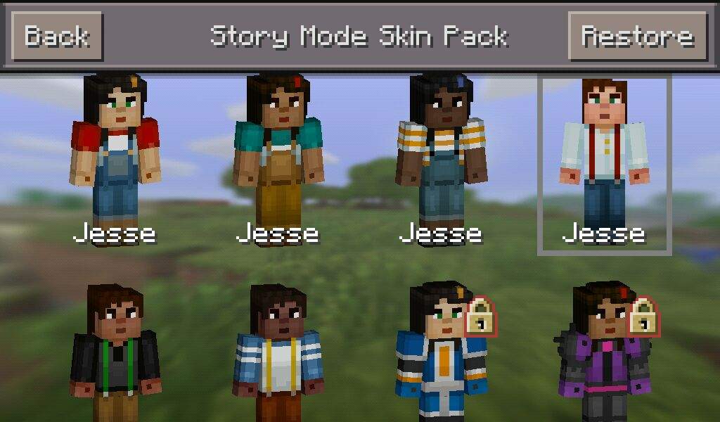 minecraft story mode skins pack