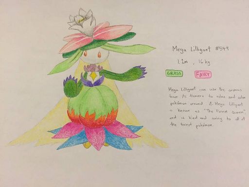 Mega Lilligant Drawing Pokemon Amino