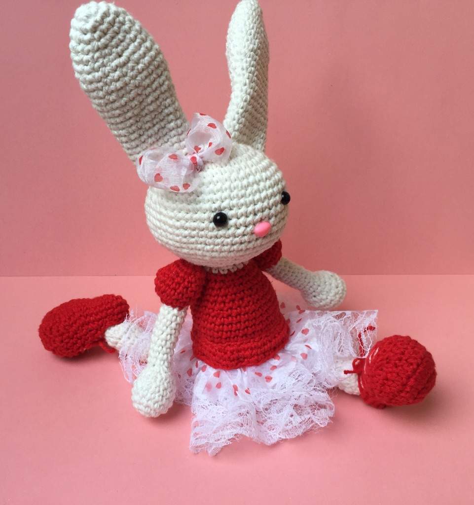 crochet bunny ballerina