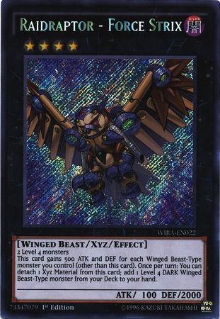 raidraptor strix yugioh raidraptors en022 wira blackwings summoning
