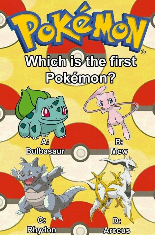 ⚡Cual es el primer pokémon?⚡ •Anime• Amino ⚡Cual es el primer pokémon?⚡ •Anime• Amino