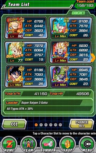 My Dokkan Battle Team | DragonBallZ Amino