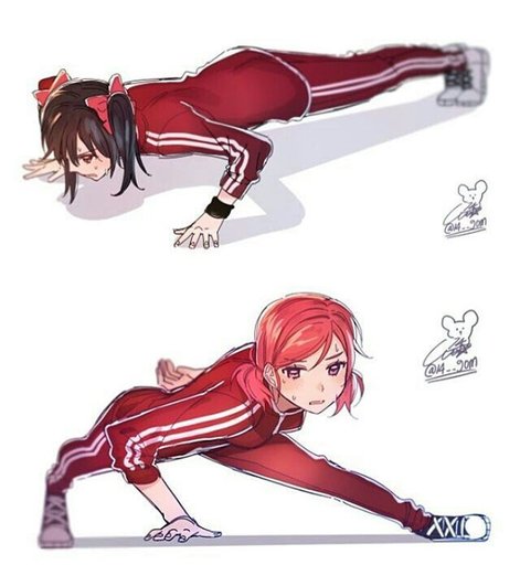 Maki And Nico Doing Push Ups Anime Amino Maki And Nico Doing Push Ups Anime Amino