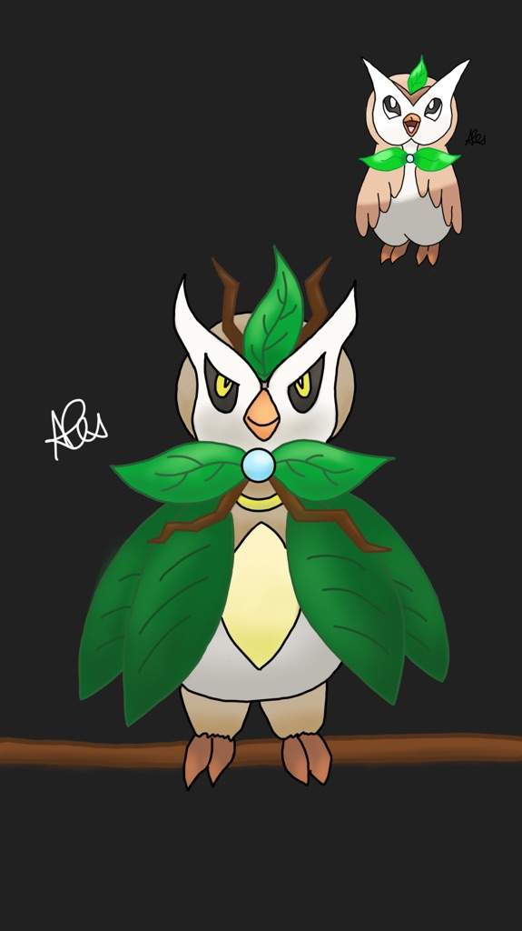 Rowlet And Evolution Digital Art Pokémon Amino 5529