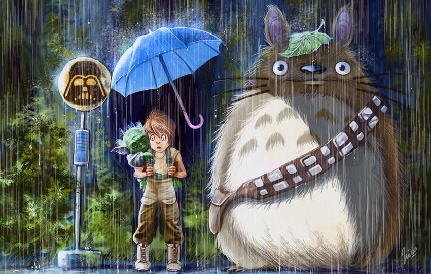 Totoro Umbrella Scene Anime Amino.