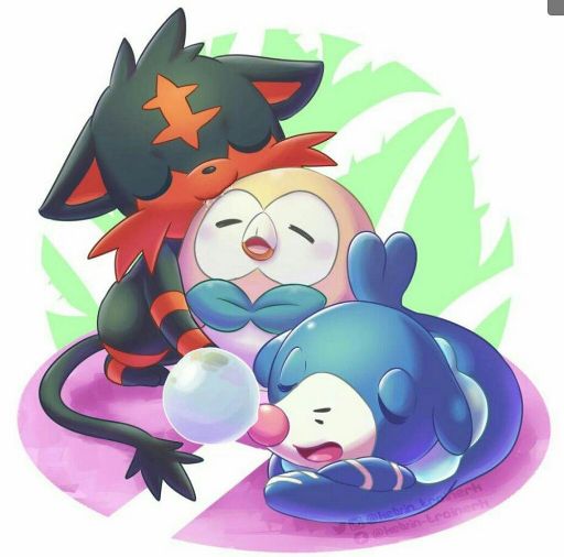 Sun and Moon Starters Pokémon Amino