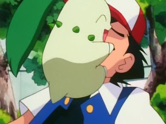 Ash And Chikorita Telegraph