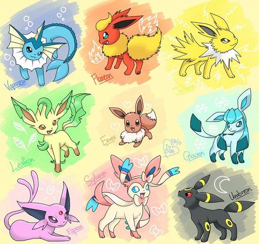 Curiosidades De Las Eevelutions Evoluciones De Eevee Pok Mon En Espa Ol Amino