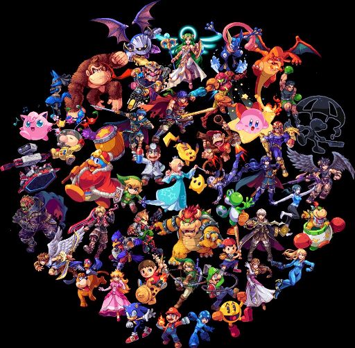 Super Smash Bros Pixel Art: 