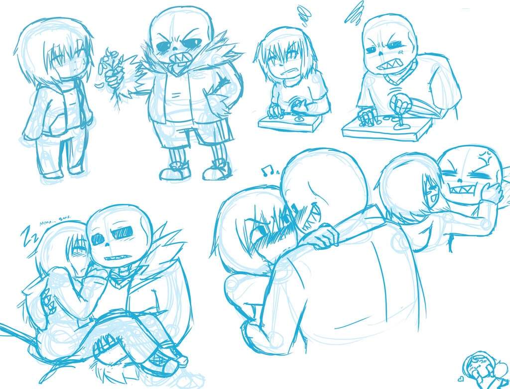 Underfell Sans X Older Frisk Undertale Amino