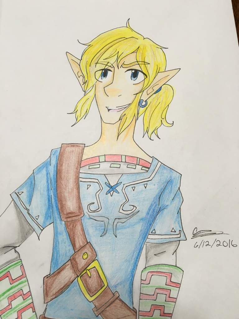 Zelda A breath of the Wild Link Drawing Zelda Amino