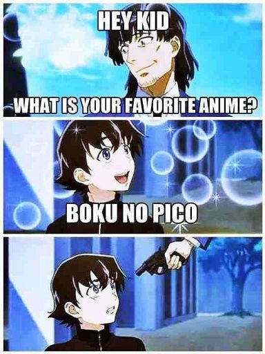 When you say boku no pico is your favorite anime | Anime Amino