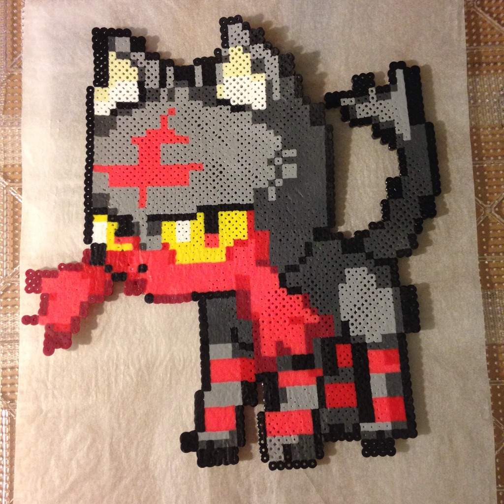 Litten Perler Bead Creation Pokémon Amino