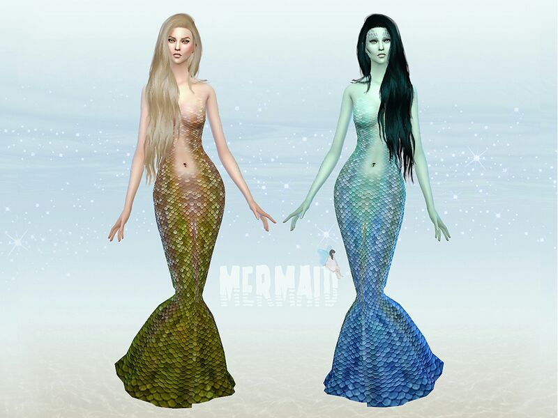 mermaid skin tones the sims 4 custom