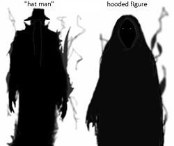 top hat shadow man