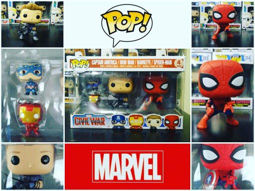 funko pop civil war 4 pack