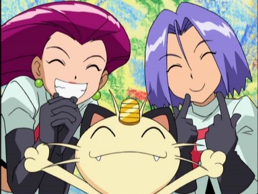 Pokemon Team Rocket Jessie And James With Meowth Wiki Anime Amino