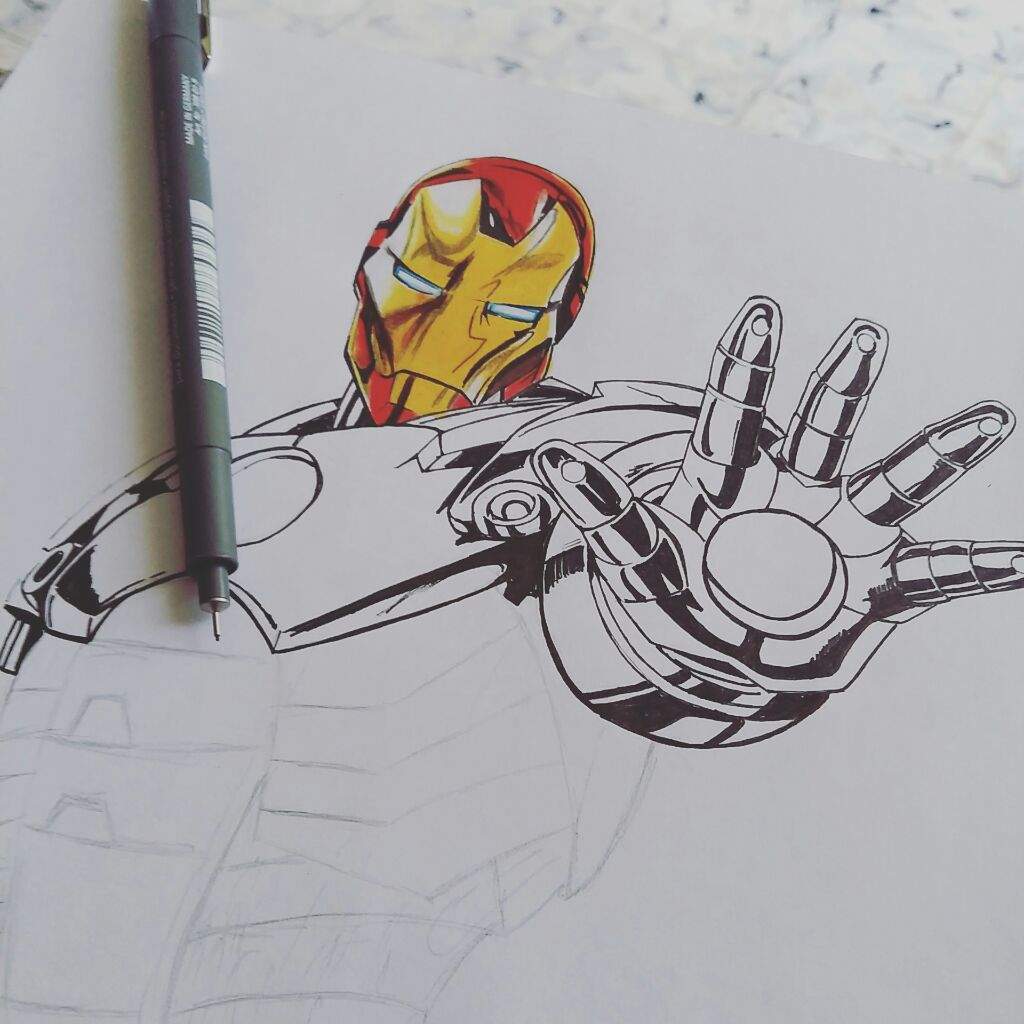 Iron Man drawing | Art Amino