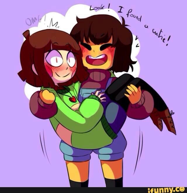 Chara X Frisk Undertale Amino