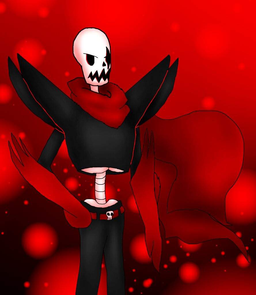 Underfell Papyrus. (digital Art Transparent Background Hand Drawn 