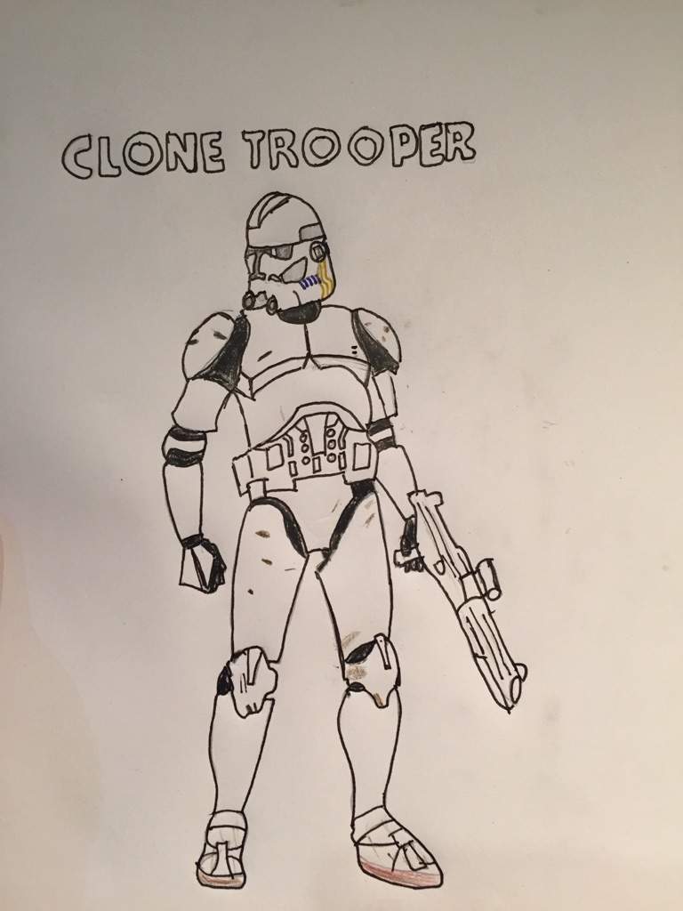 how to draw a clone trooper from star wars