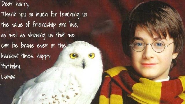 Happy Birthday Harry Potter Amino