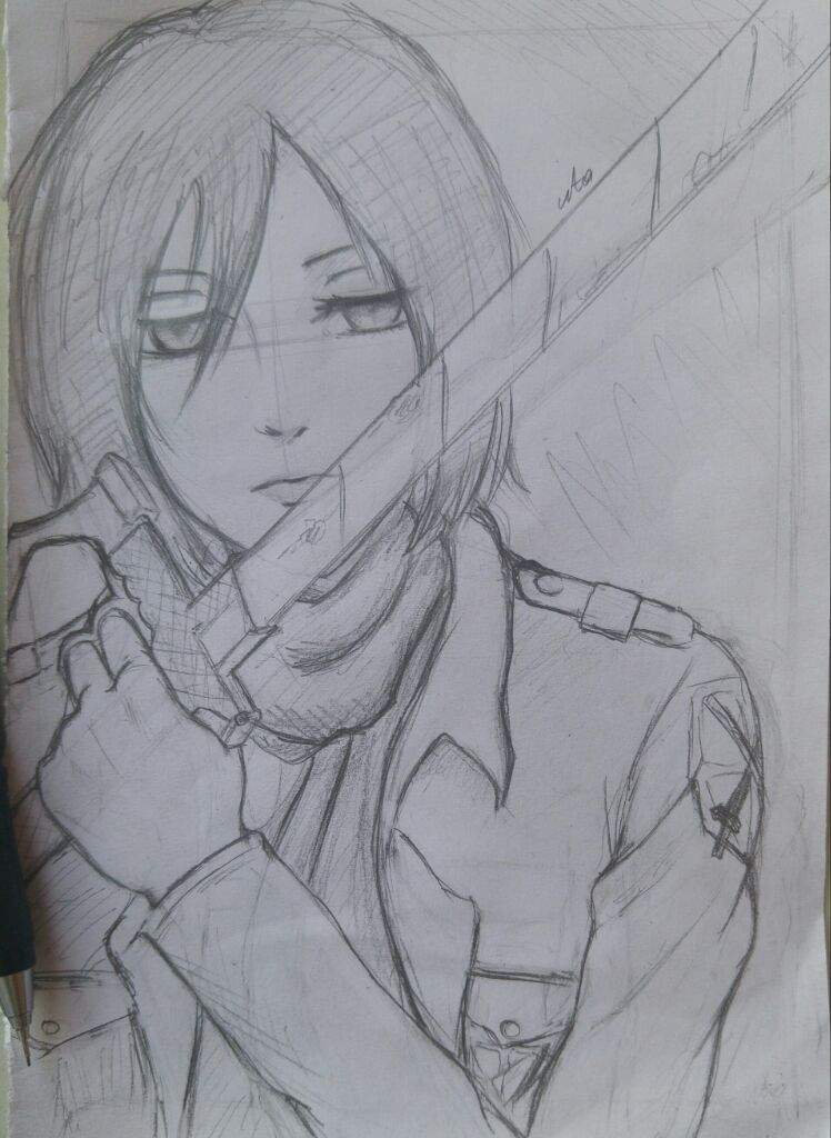 Drawing Request #5: Mikasa Ackerman! | Anime Amino