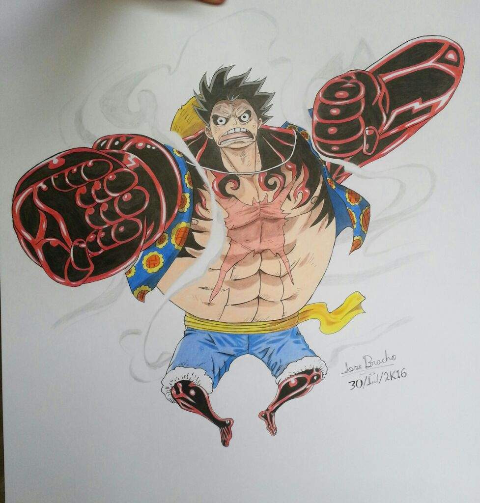 One Piece Luffy Gear Fourth Bounce Man Anime Amino