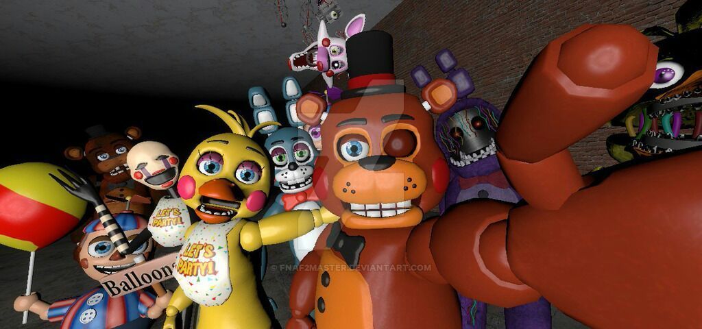 Selfie de todos los animatronicos FNaF Amino Español Amino