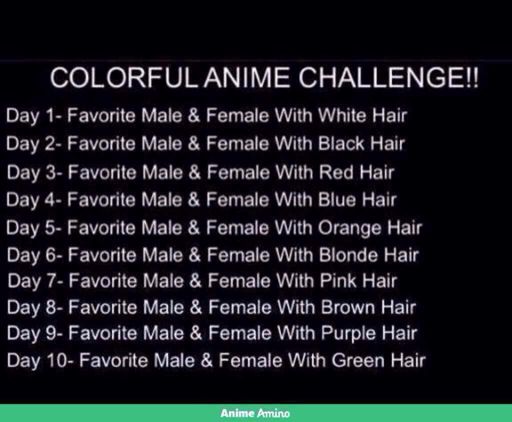 Colourful Anime Challenge Day Anime Amino