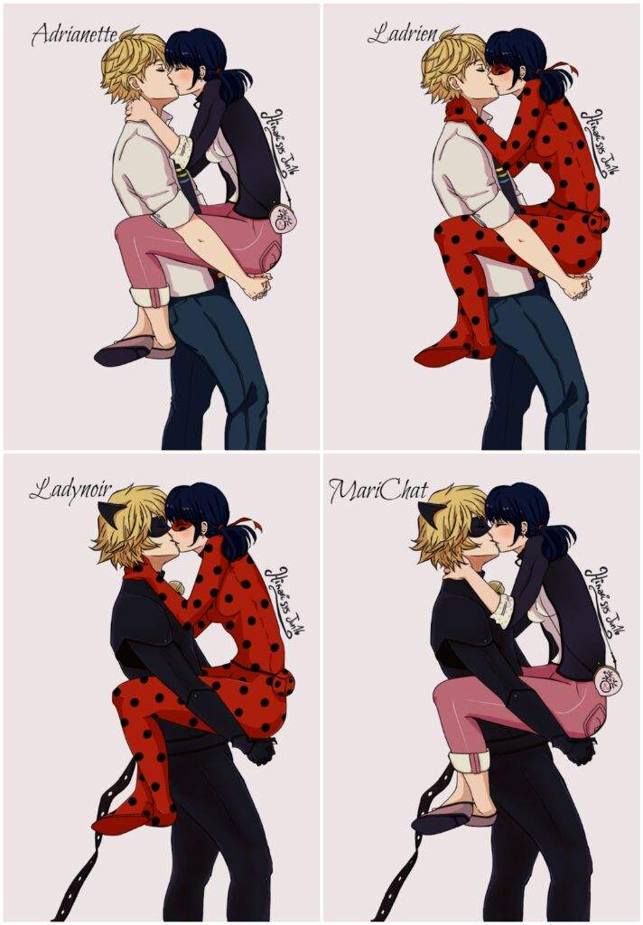 El Amor De Ledybog Marinette Y Chat Noir Adrian •miraculous Ladybug