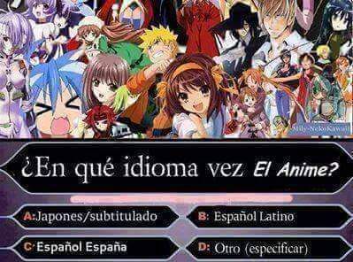 en que idioma ves el anime ? | •Anime• Amino