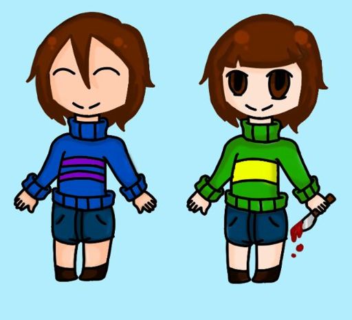 Chibis De Frisk Y Chara Undertale Espa Ol Amino