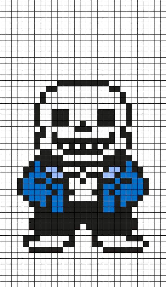 pixel art sans