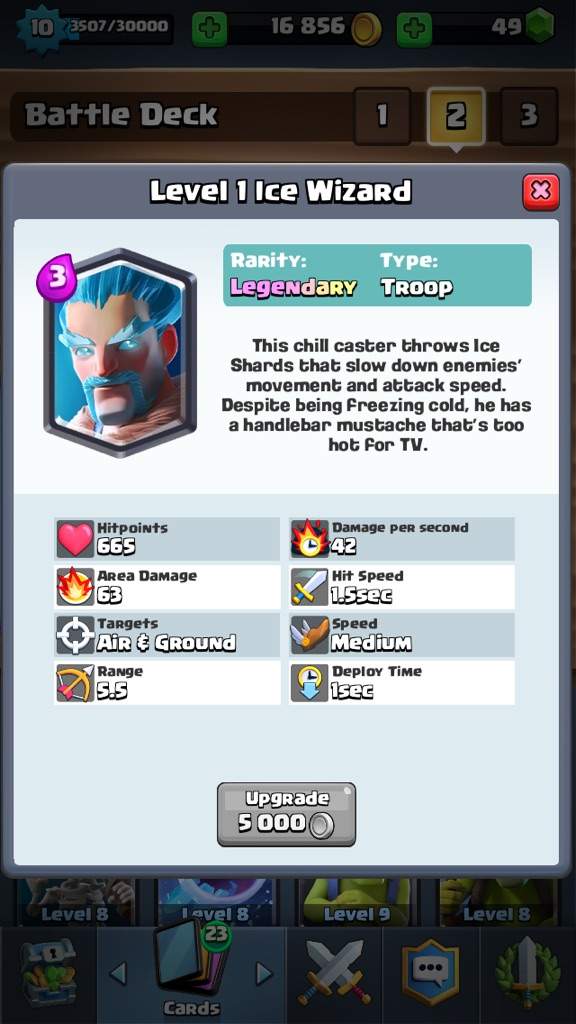 Day 12 my must have card is ice wizard Clash Royale Amino