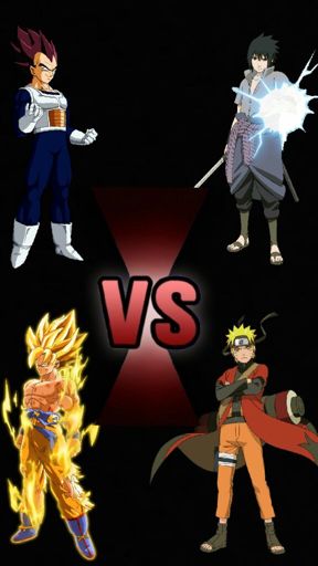 Vegeta E Sasuke Vs Goku E Naruto Naruto Shippuden Online Amino