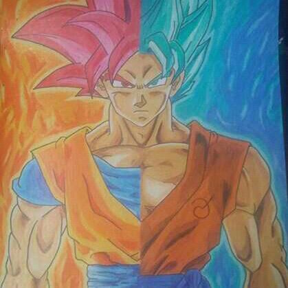 Dibujo de Goku Ssj God/Blue | DRAGON BALL ESPAÑOL Amino