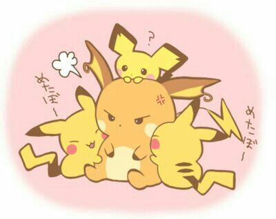 Pikachu Y Sus Evoluciones 👍😆☺😊 