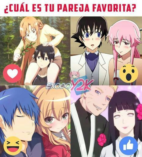 Que Pareja Prefieres Anime Amino