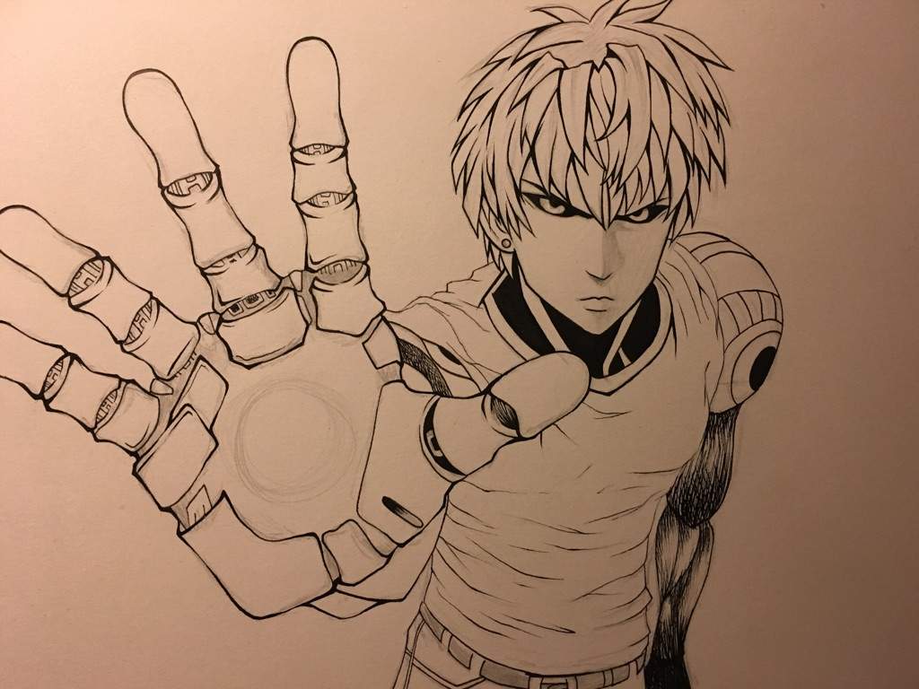 Drawing Genos 🔥 | Anime Amino