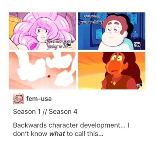 Backwards Character Development Steven Universe Amino 