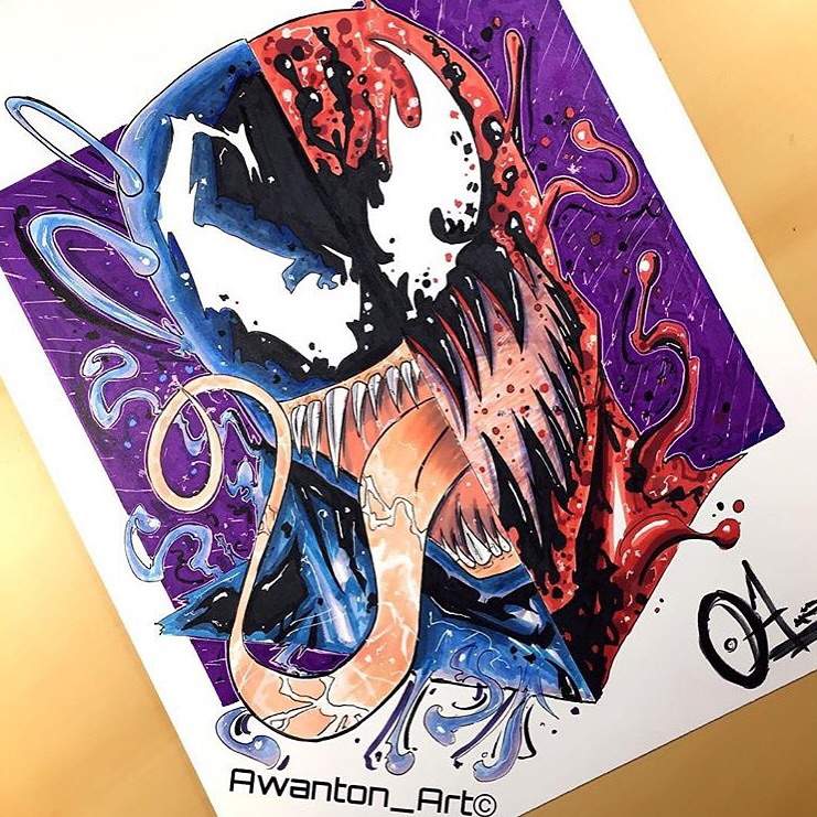 Venom | Carnage Head Sketch | Comics Amino