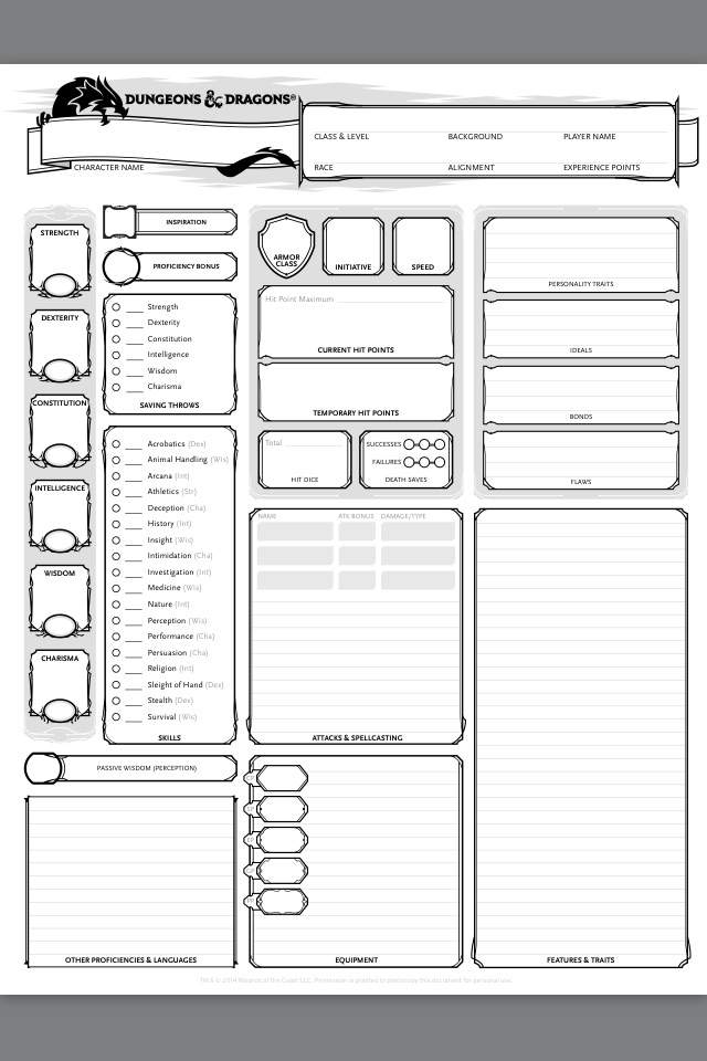 Detailed Oc Template Printable Templates