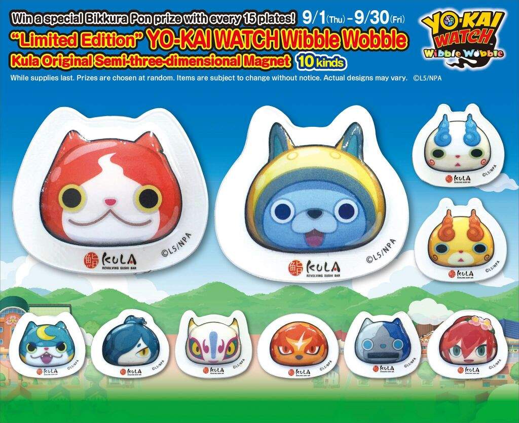 Wib Wob Available at California Kula Revolving Sushi Bars YoKai Watch Amino