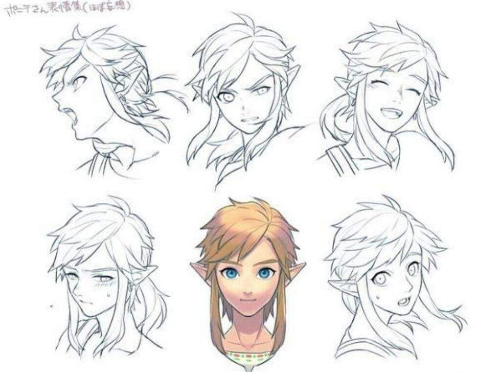 How to draw Link and Link from breath of the wild | Zelda Amino