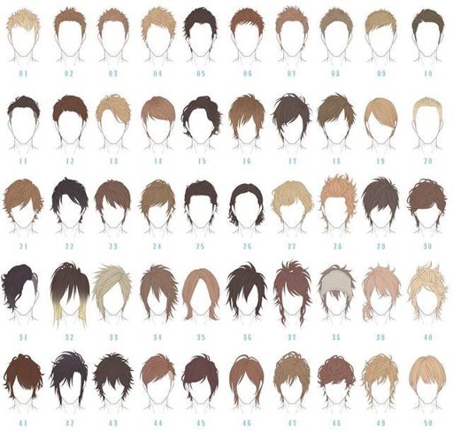 Hairstyle Drawing Reference Male