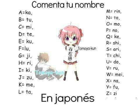 Nombres en japonés | •Anime• Amino