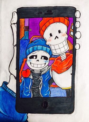 Sans And Papyrus Fan Art 💙 ️ Undertale Español Amino