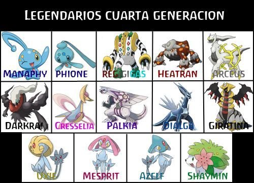 Cual es su legendario favorito de la 4ta generacion? | •Pokémon• En ... Cual es su legendario favorito de la 4ta generacion? | •Pokémon• En ...