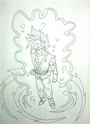 Drawing - Goku Ssjb 